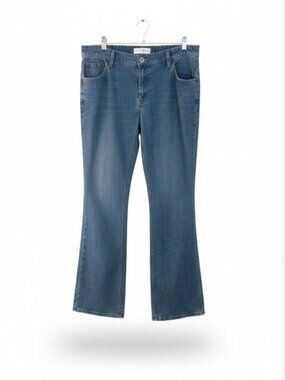 Levi Strauss Signature Women’s Jeans Sz 14 Mid Rise Bootcut Stretch Medium Wash